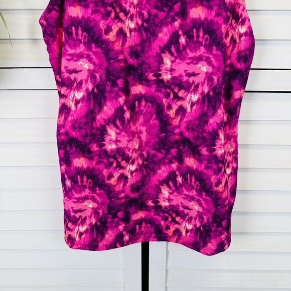 New Kim Gravel X Swimsuits for All Scoop Neck Tankini Swim Top Pink Size 8 - Picture 4 of 10